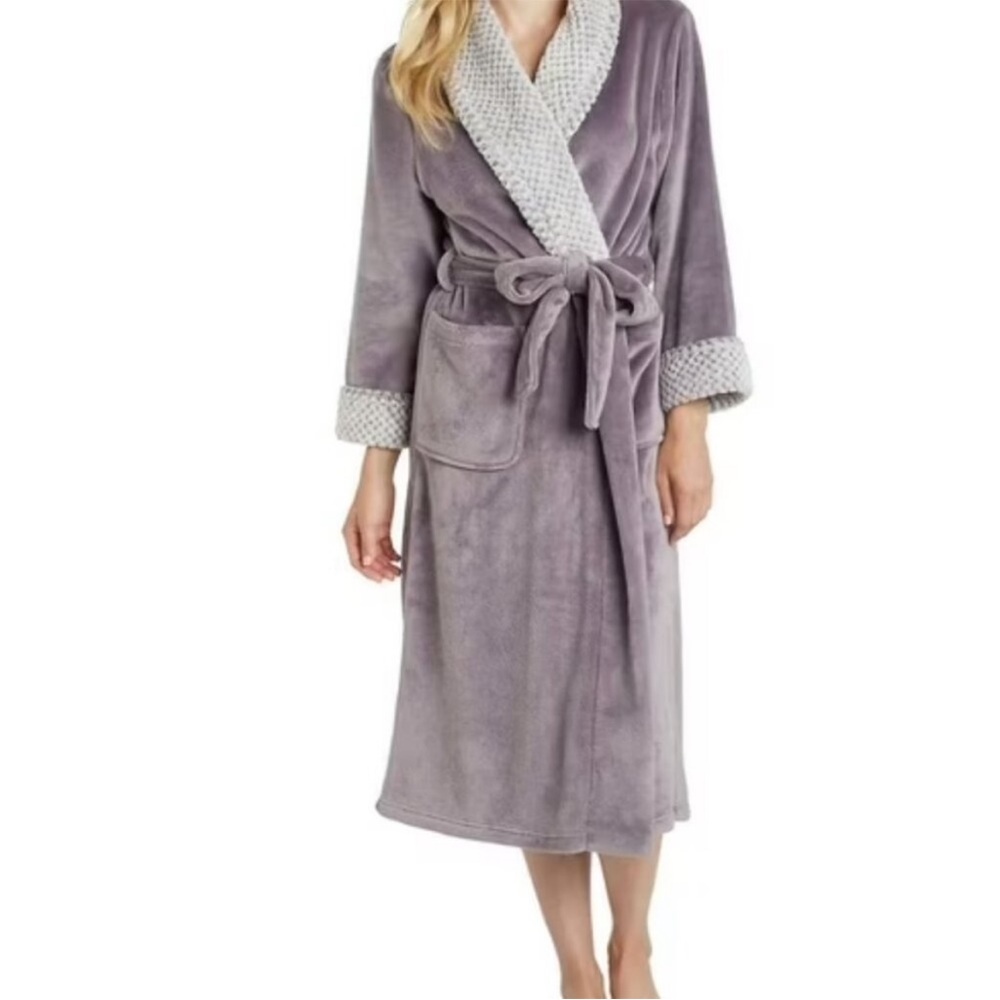 Carole Hochman Plush Wrap Long Length Robe Sz M